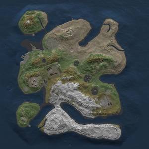 Thumbnail Rust Map: Procedural Map, Size: 3000, Seed: 935, 11 Monuments