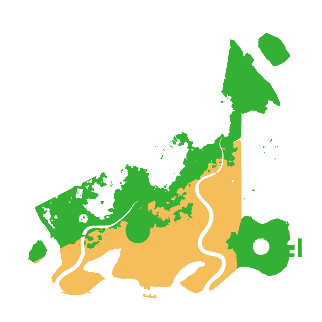 Biome Rust Map: Procedural Map, Size: 3500, Seed: 627941