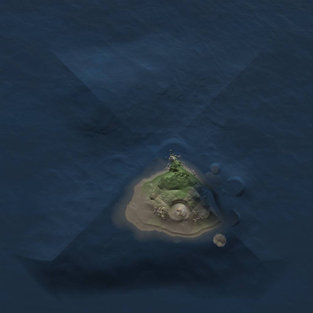 Rust Map: Procedural Map, Size: 1000, Seed: 456789, 1 Monuments