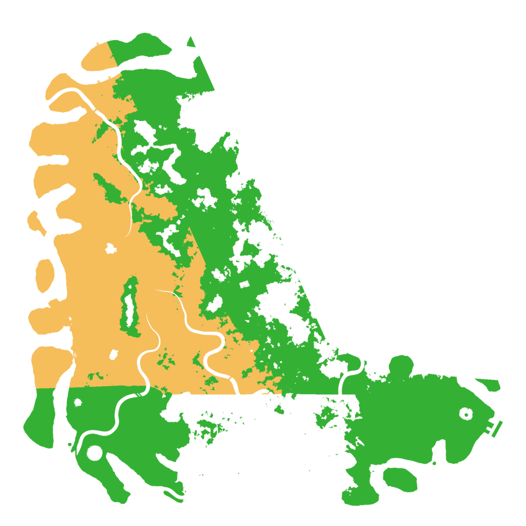 Biome Rust Map: Procedural Map, Size: 6000, Seed: 1754332305