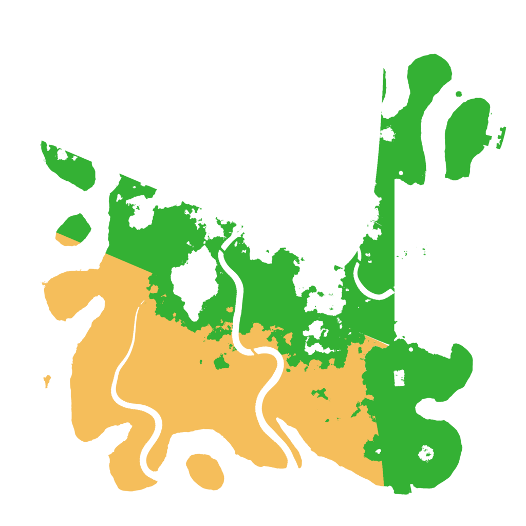 Biome Rust Map: Procedural Map, Size: 3500, Seed: 91452