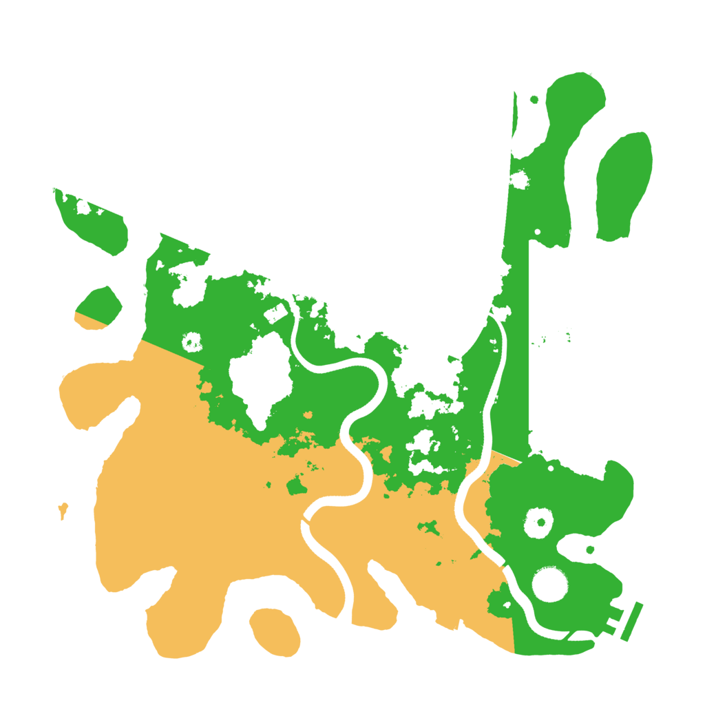 Biome Rust Map: Procedural Map, Size: 3500, Seed: 91452
