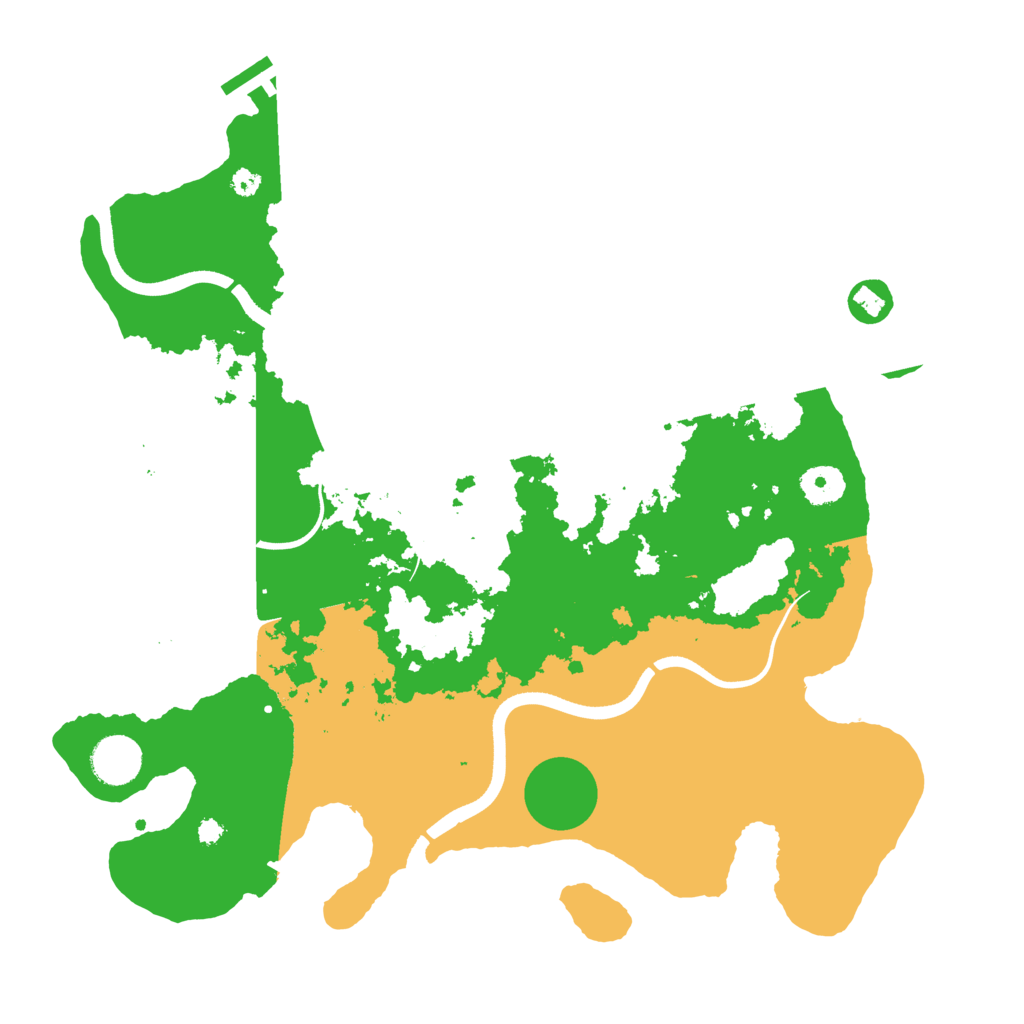 Biome Rust Map: Procedural Map, Size: 3700, Seed: 175193372