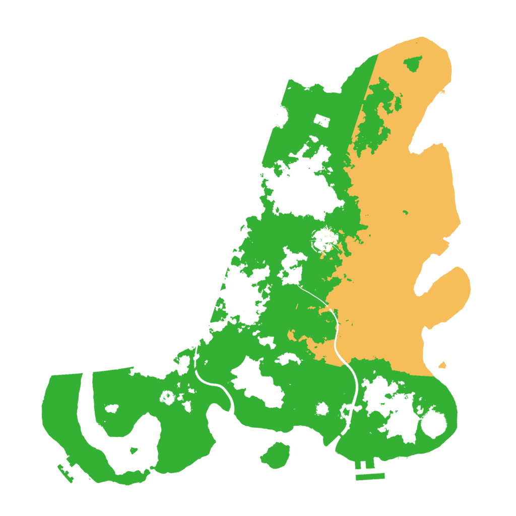 Biome Rust Map: Procedural Map, Size: 3600, Seed: 190011055