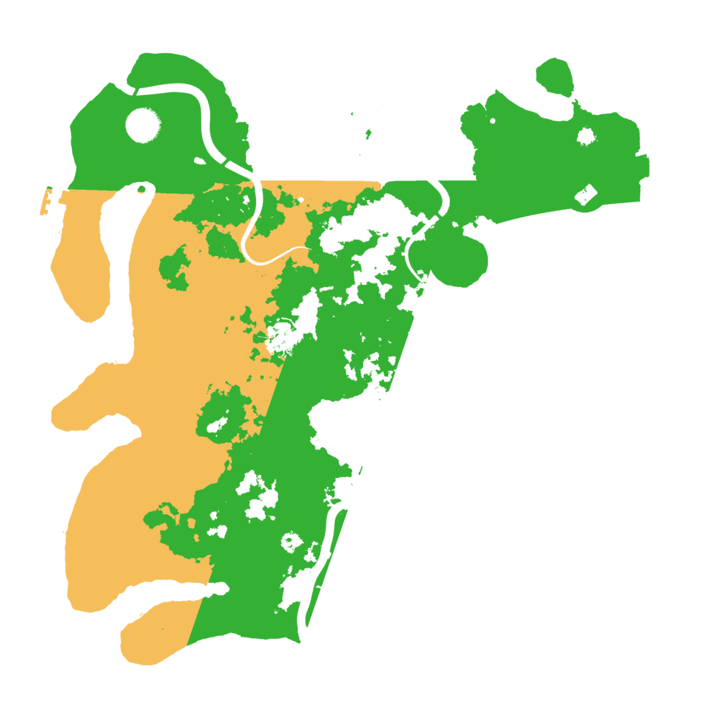 Biome Rust Map: Procedural Map, Size: 3700, Seed: 658315136