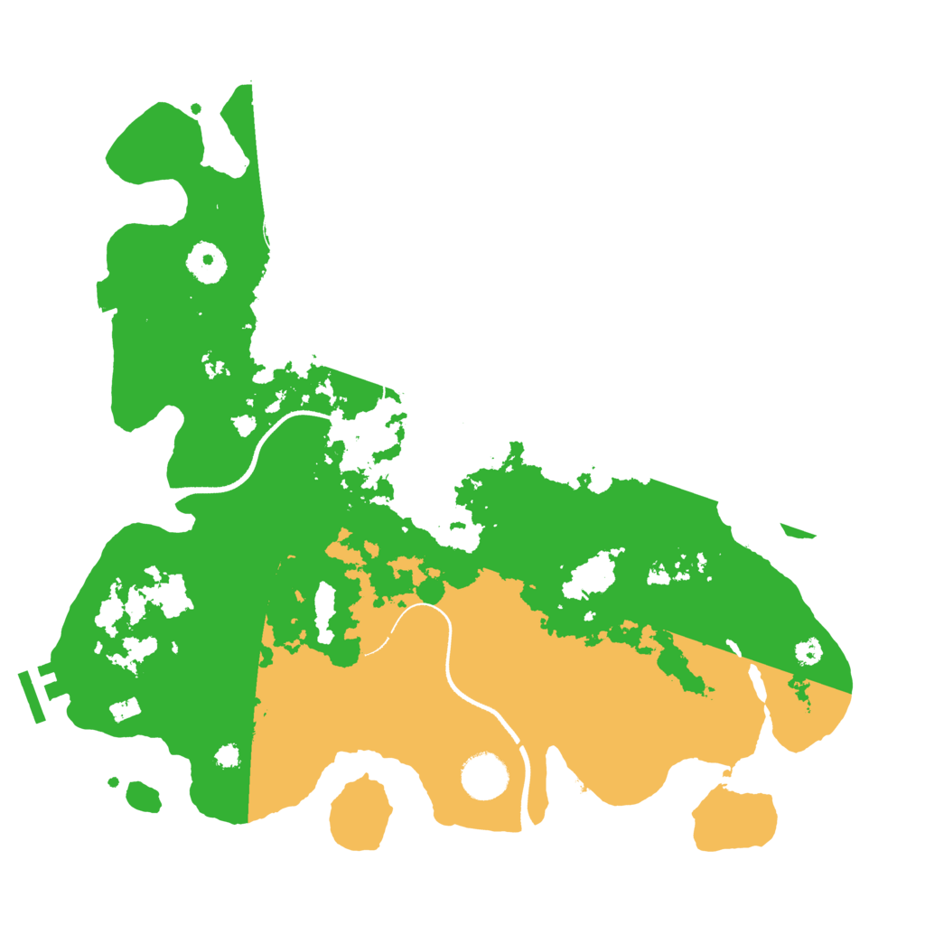 Biome Rust Map: Procedural Map, Size: 3500, Seed: 515697814