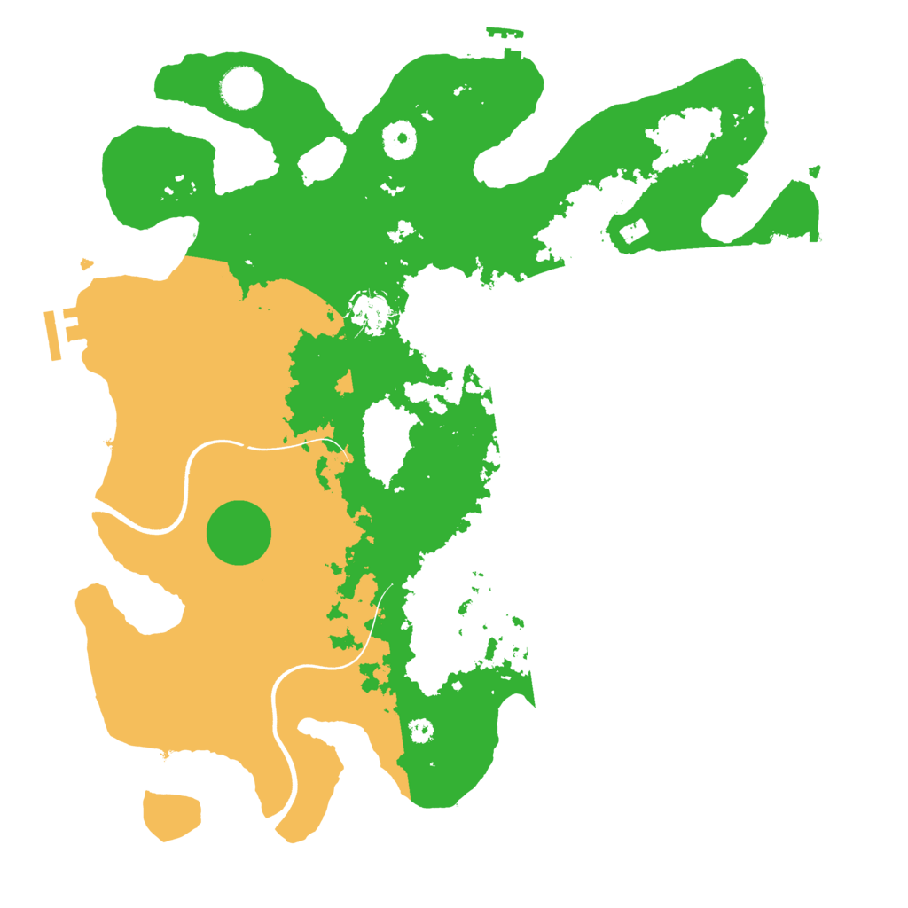 Biome Rust Map: Procedural Map, Size: 3700, Seed: 1436736907