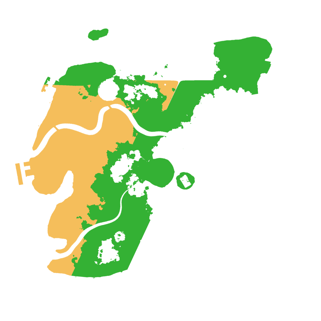 Biome Rust Map: Procedural Map, Size: 3000, Seed: 21681