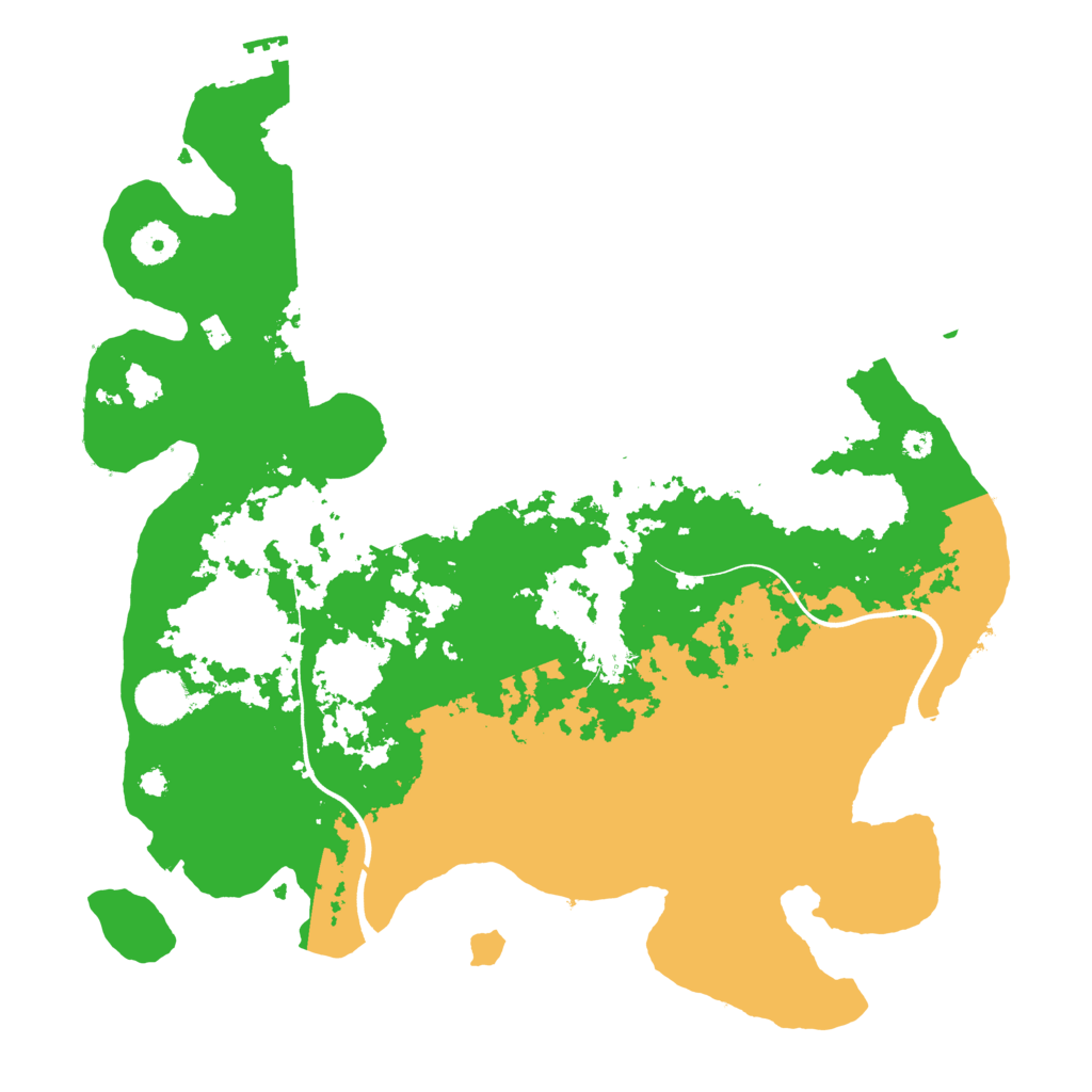 Biome Rust Map: Procedural Map, Size: 3700, Seed: 2001475508