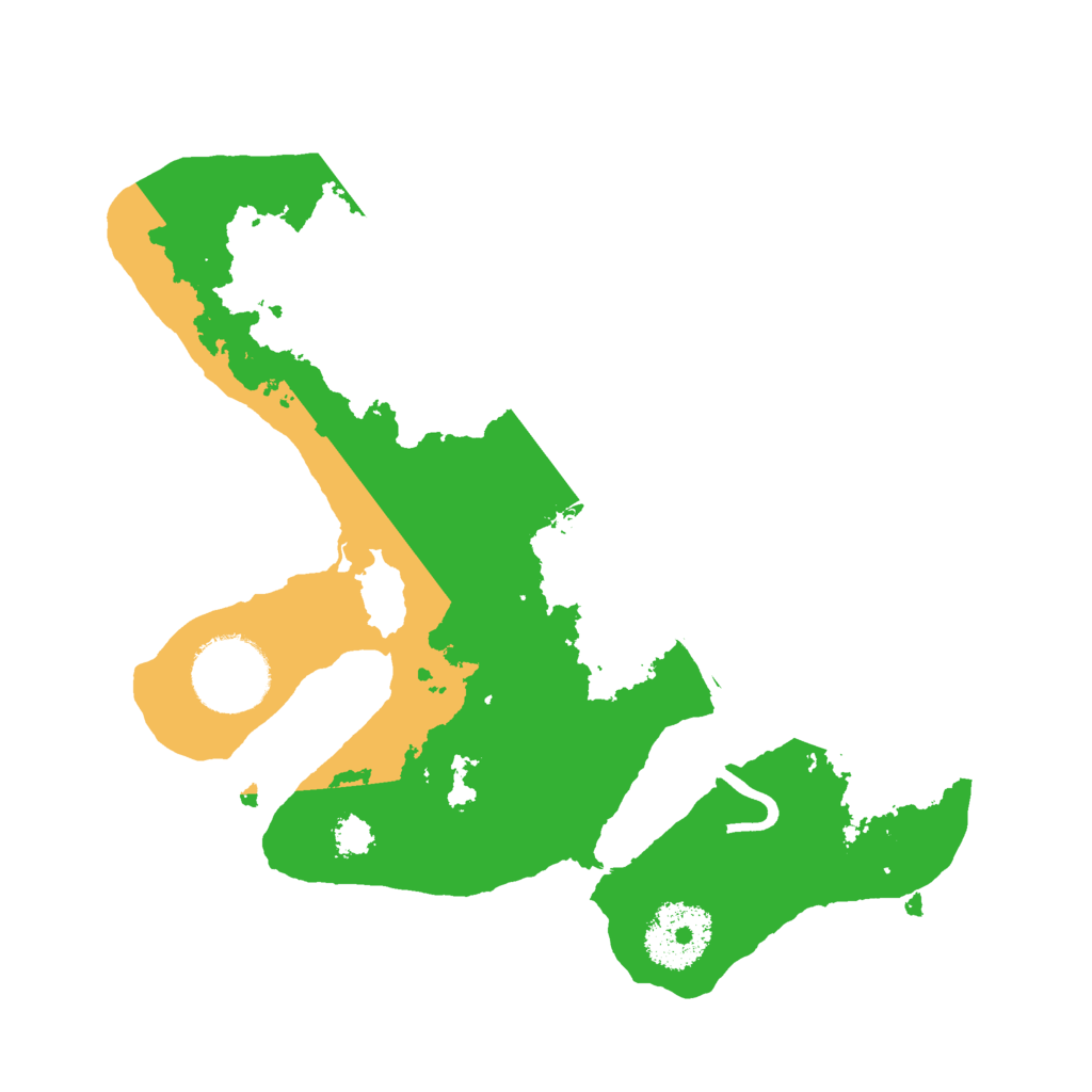 Biome Rust Map: Procedural Map, Size: 2500, Seed: 399676274