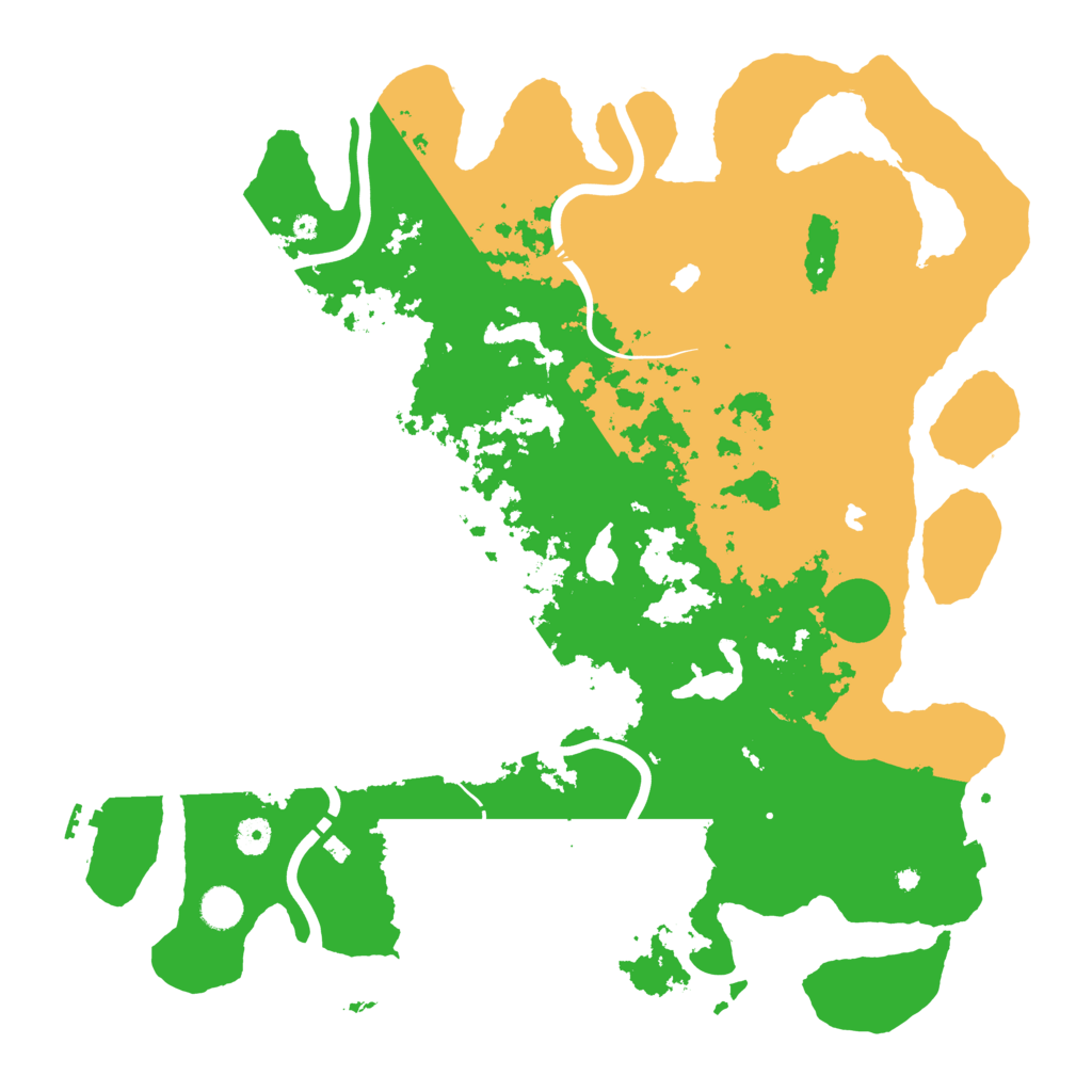 Biome Rust Map: Procedural Map, Size: 4500, Seed: 83253296