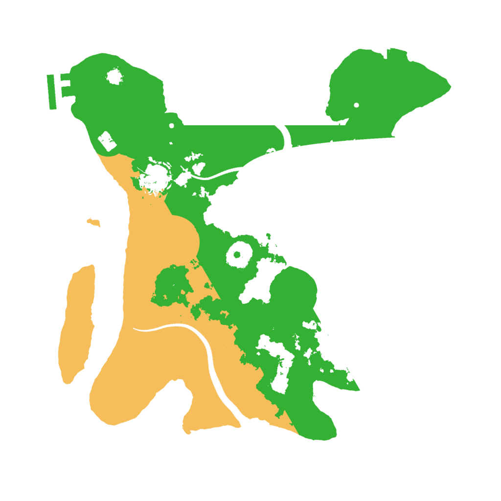 Biome Rust Map: Procedural Map, Size: 2900, Seed: 886216