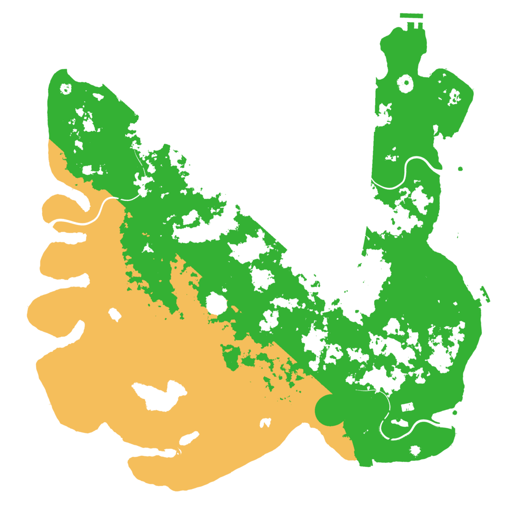 Biome Rust Map: Procedural Map, Size: 4500, Seed: 2019422846
