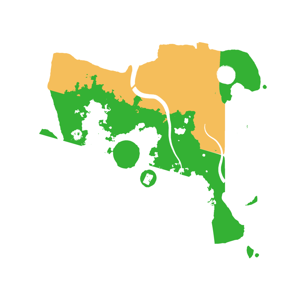 Biome Rust Map: Procedural Map, Size: 3000, Seed: 16451