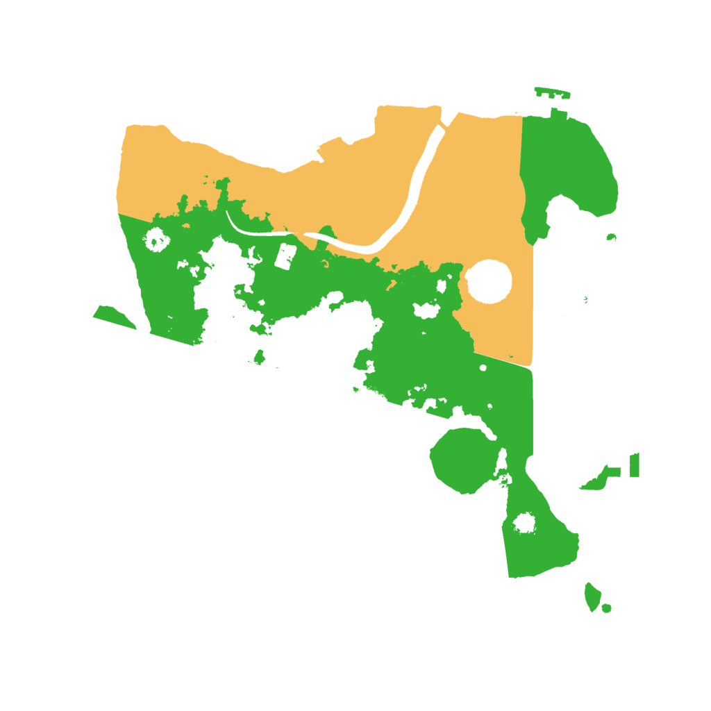 Biome Rust Map: Procedural Map, Size: 3000, Seed: 16451