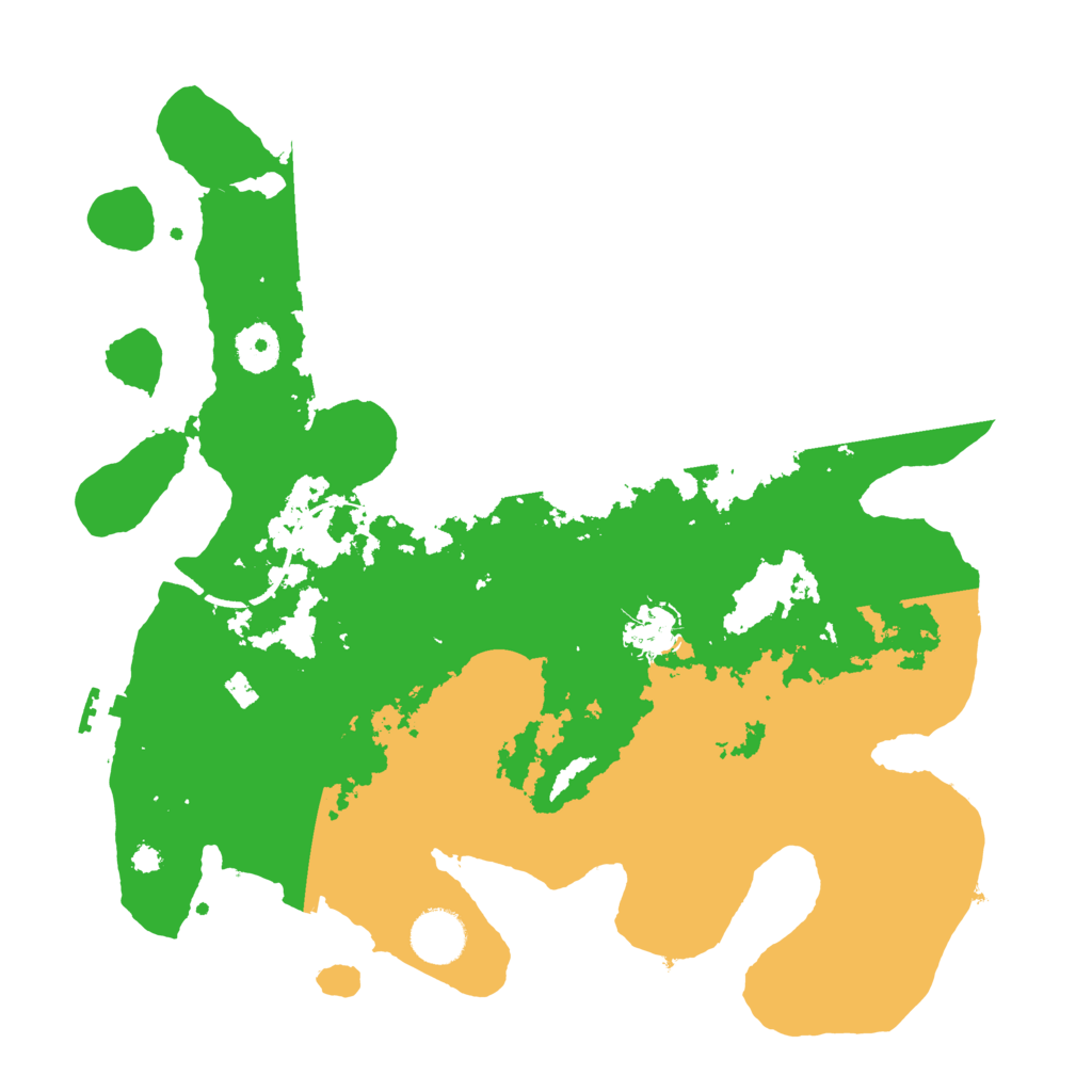Biome Rust Map: Procedural Map, Size: 3500, Seed: 9764946