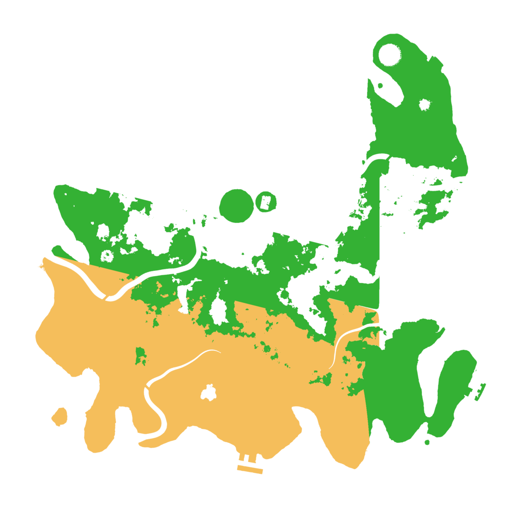 Biome Rust Map: Procedural Map, Size: 4000, Seed: 3501