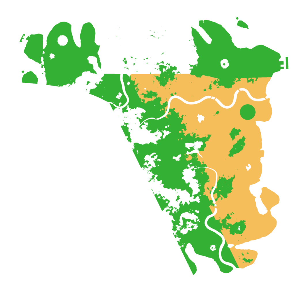 Biome Rust Map: Procedural Map, Size: 5000, Seed: 1324556