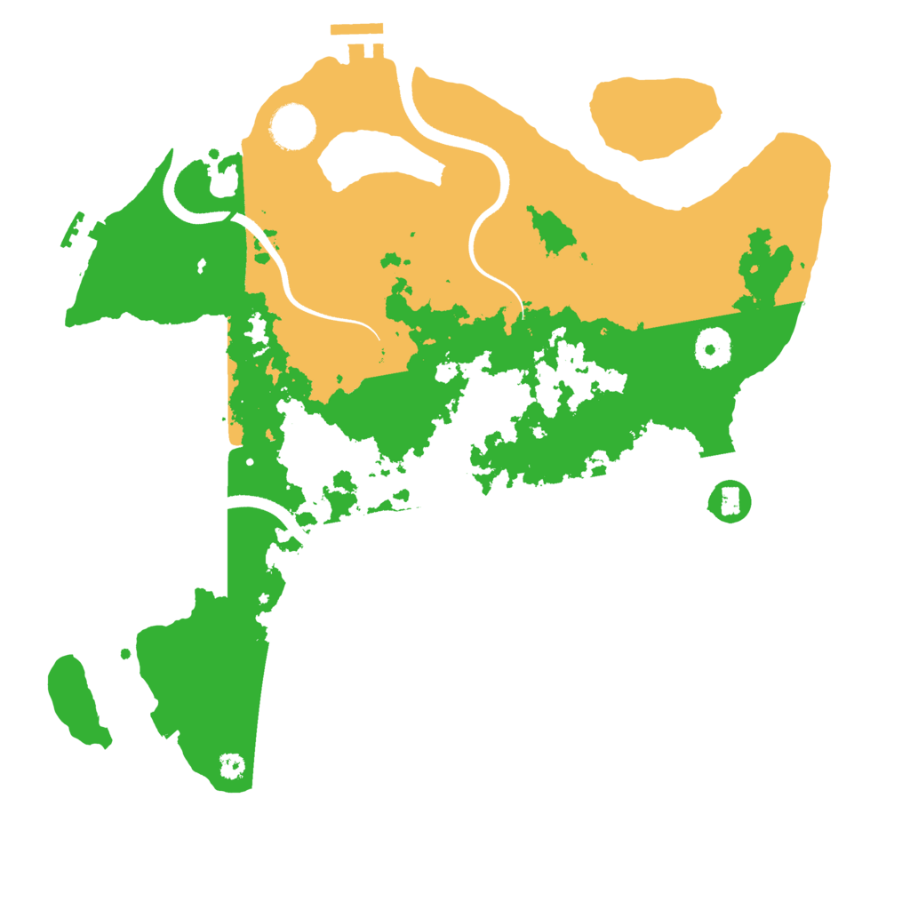 Biome Rust Map: Procedural Map, Size: 3500, Seed: 581424812