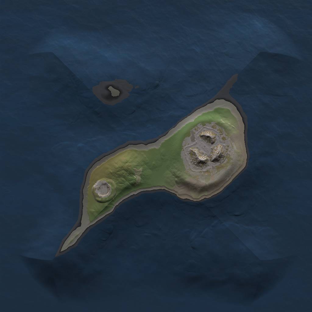 Rust Map: Barren, Size: 1200, Seed: 123321, 3 Monuments