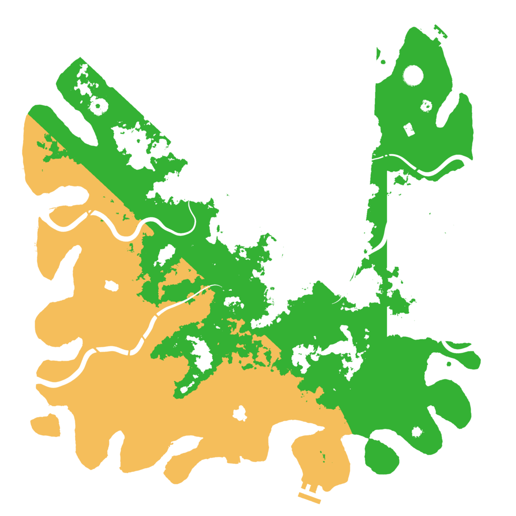 Biome Rust Map: Procedural Map, Size: 4500, Seed: 80207