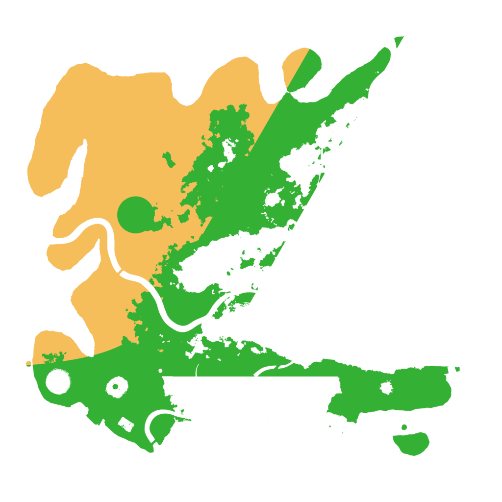 Biome Rust Map: Procedural Map, Size: 3600, Seed: 50500