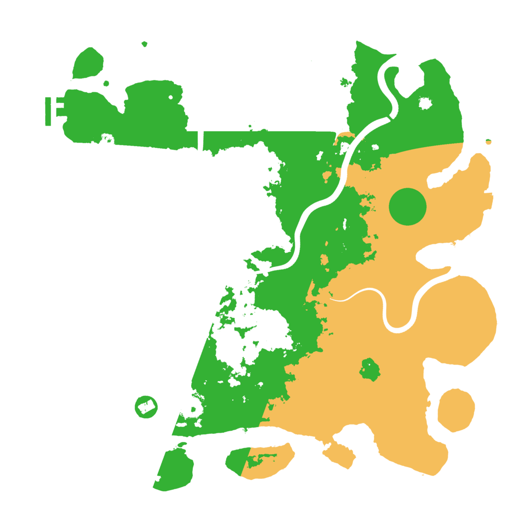 Biome Rust Map: Procedural Map, Size: 3700, Seed: 221074171