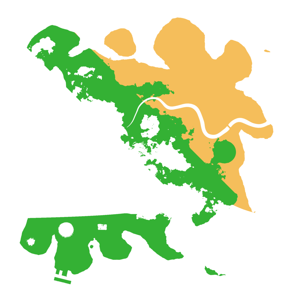 Biome Rust Map: Procedural Map, Size: 3500, Seed: 1376471779
