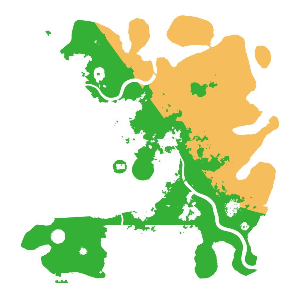 Biome Rust Map: Procedural Map, Size: 3700, Seed: 751728504