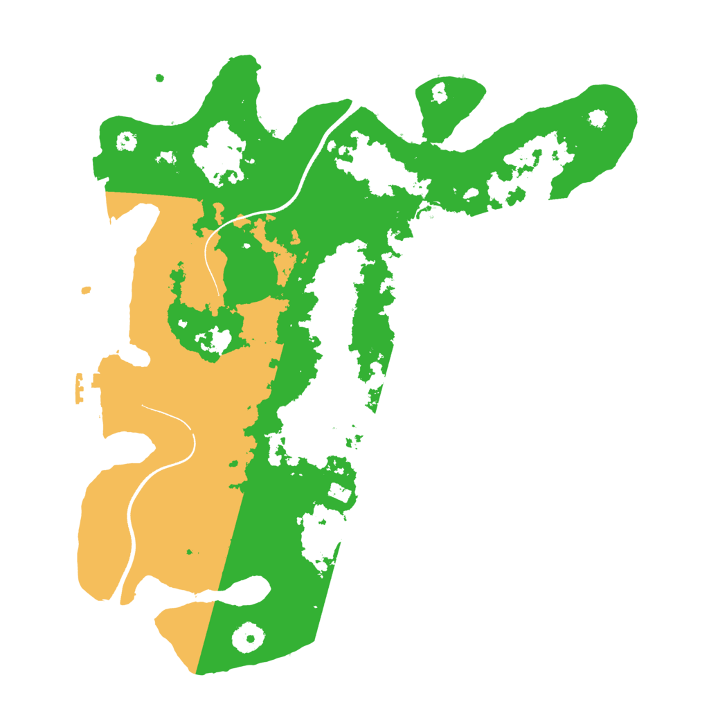 Biome Rust Map: Procedural Map, Size: 3500, Seed: 967620172