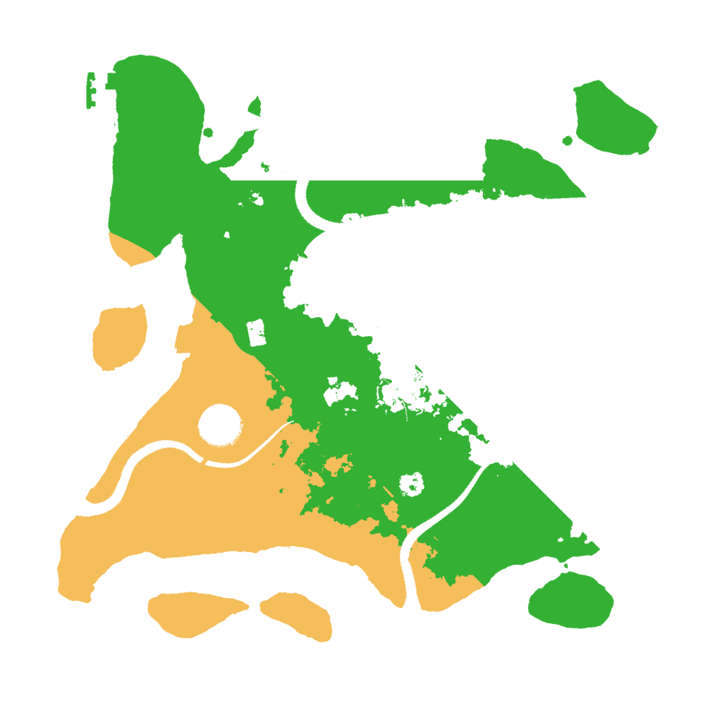 Biome Rust Map: Procedural Map, Size: 3000, Seed: 30594