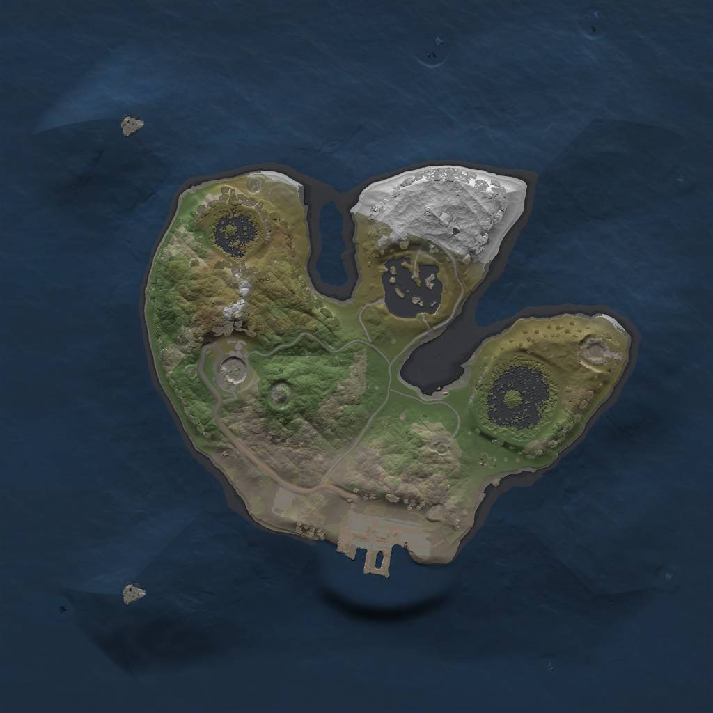 Rust Map: Procedural Map, Size: 1700, Seed: 831123085, 5 Monuments