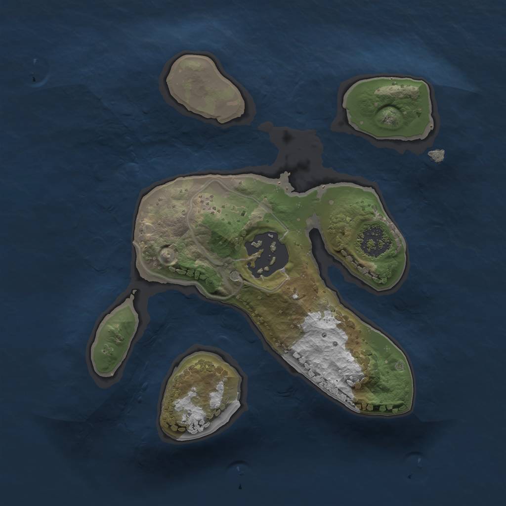 Rust Map: Procedural Map, Size: 1700, Seed: 7680803, 3 Monuments