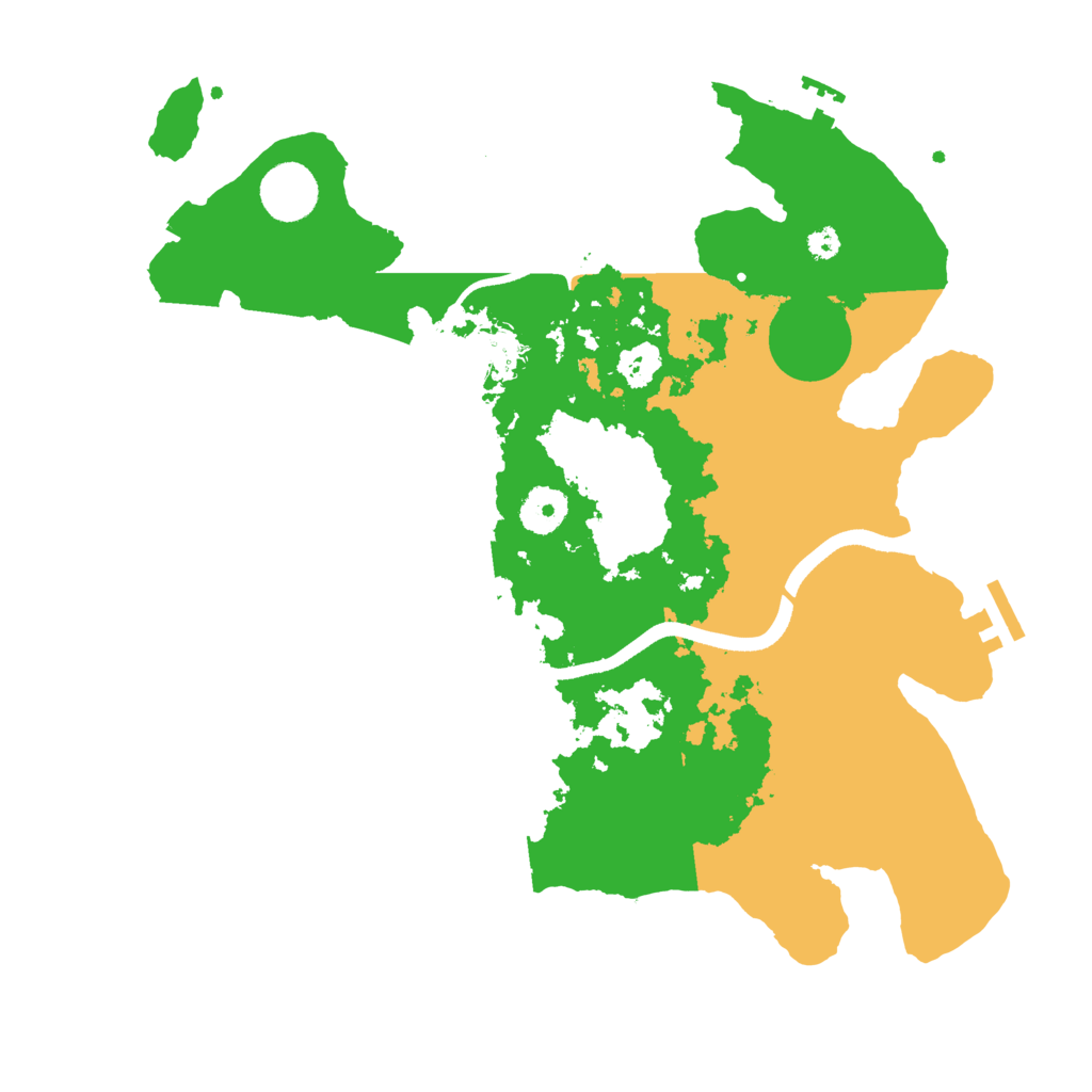 Biome Rust Map: Procedural Map, Size: 3500, Seed: 947258