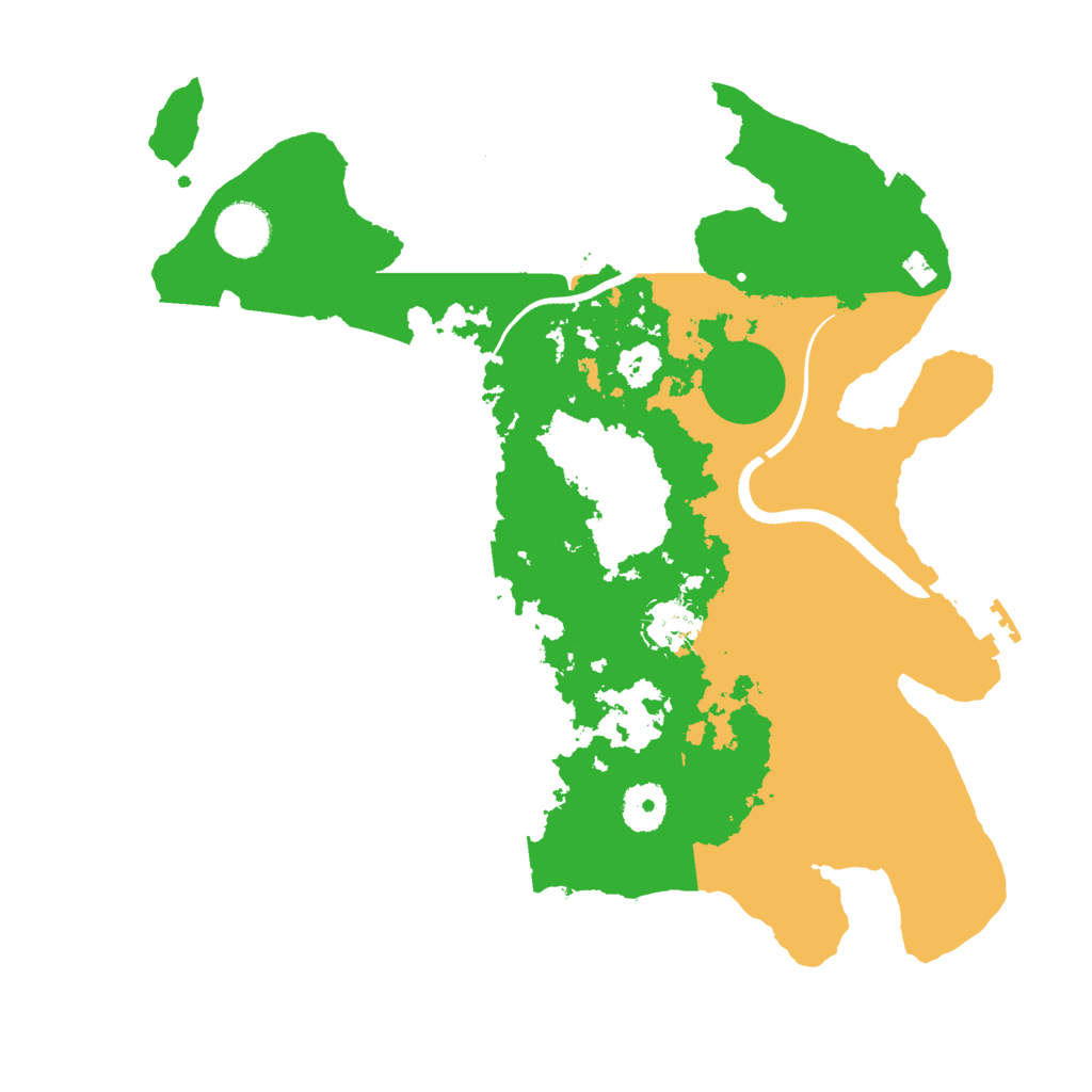 Biome Rust Map: Procedural Map, Size: 3500, Seed: 947258