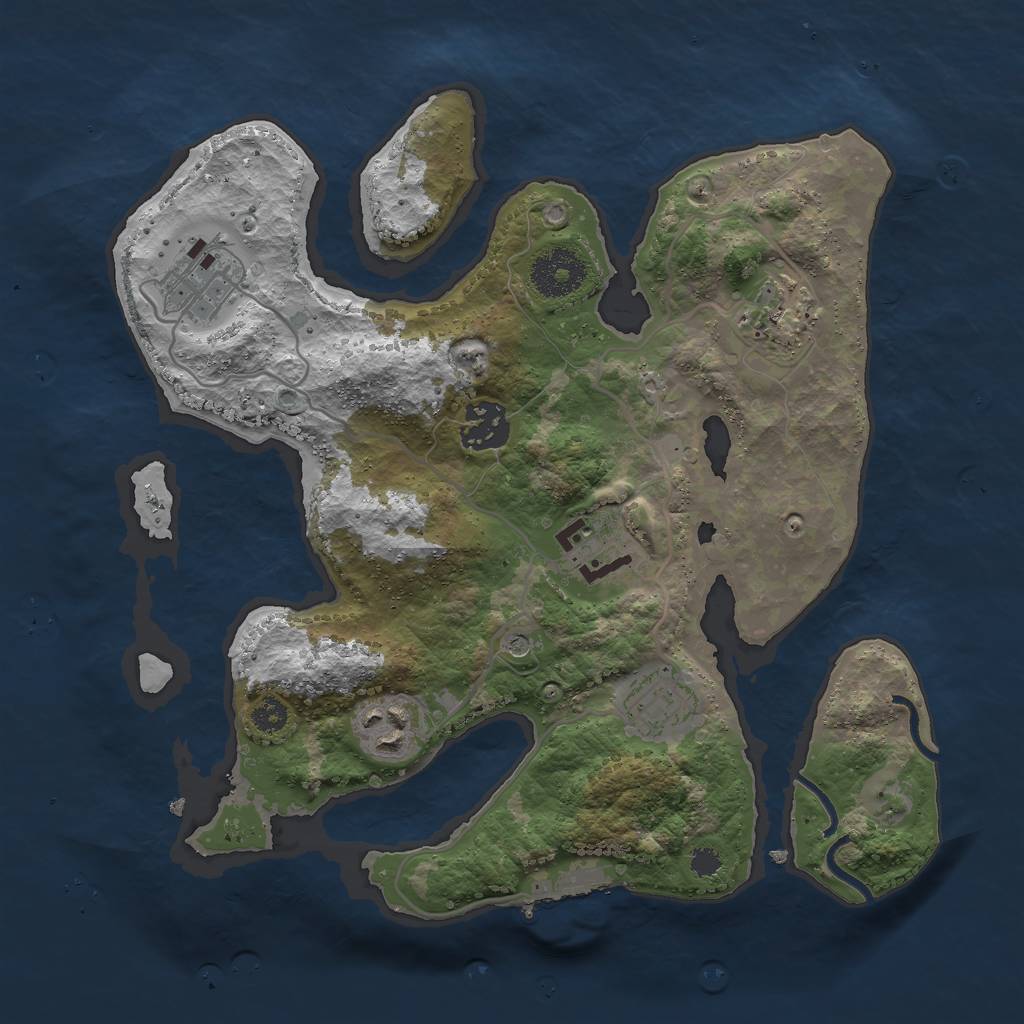 Procedural Map :: Rust Map :: Just-Wiped