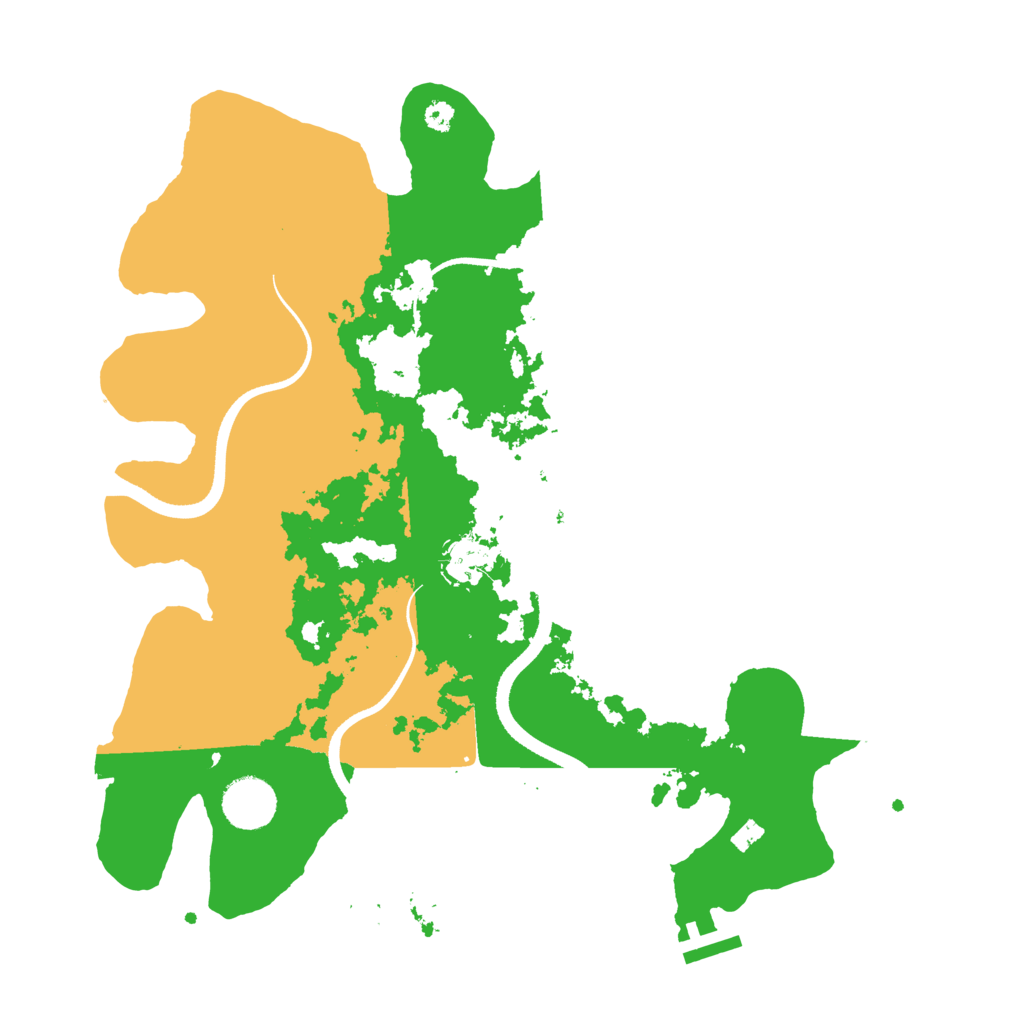 Biome Rust Map: Procedural Map, Size: 3500, Seed: 47910206