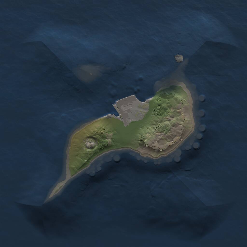 Rust Map: Procedural Map, Size: 1200, Seed: 123321, 1 Monuments