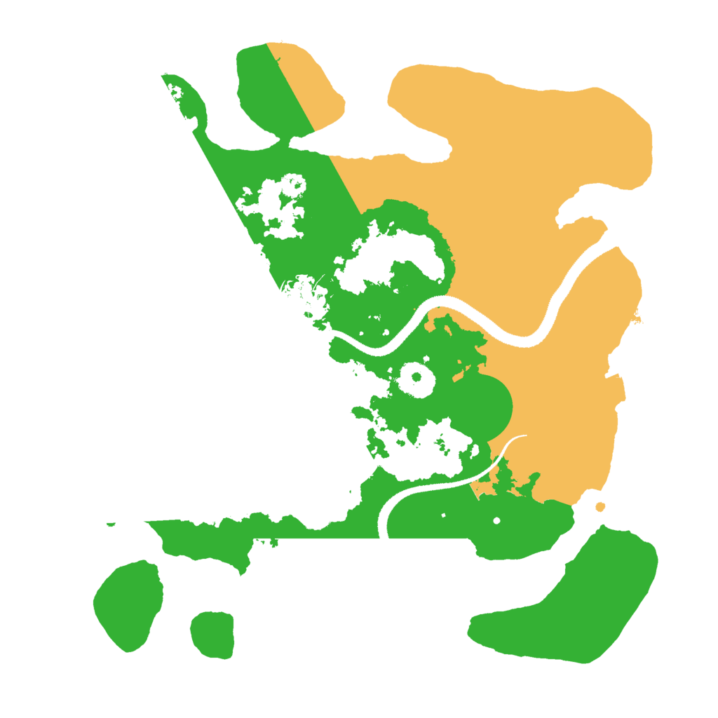 Biome Rust Map: Procedural Map, Size: 3000, Seed: 966351517