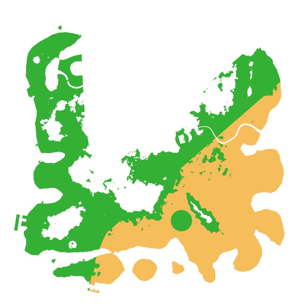 Biome Rust Map: Procedural Map, Size: 3800, Seed: 22051