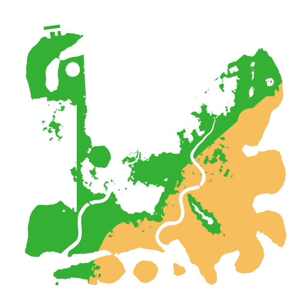Biome Rust Map: Procedural Map, Size: 3800, Seed: 22051
