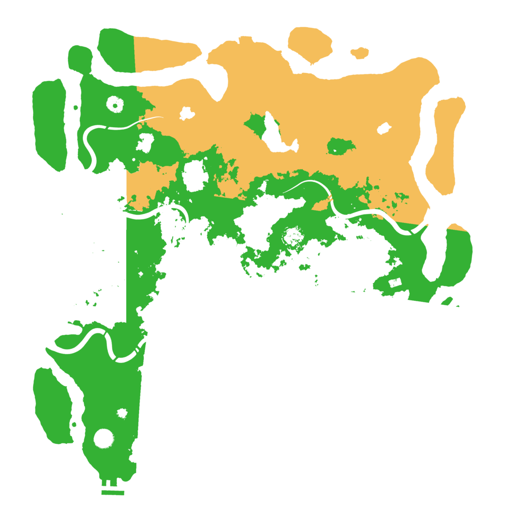 Biome Rust Map: Procedural Map, Size: 4500, Seed: 6955