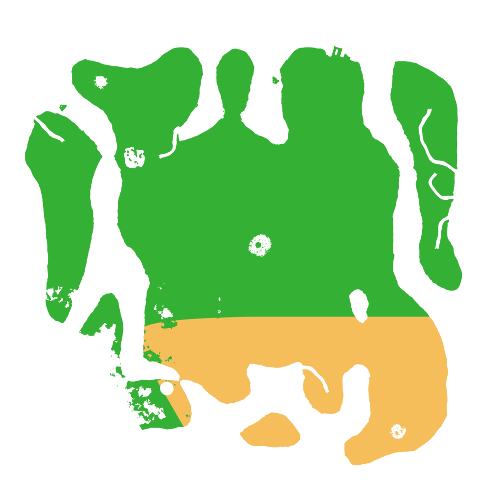 Biome Rust Map: Procedural Map, Size: 3500, Seed: 41222212