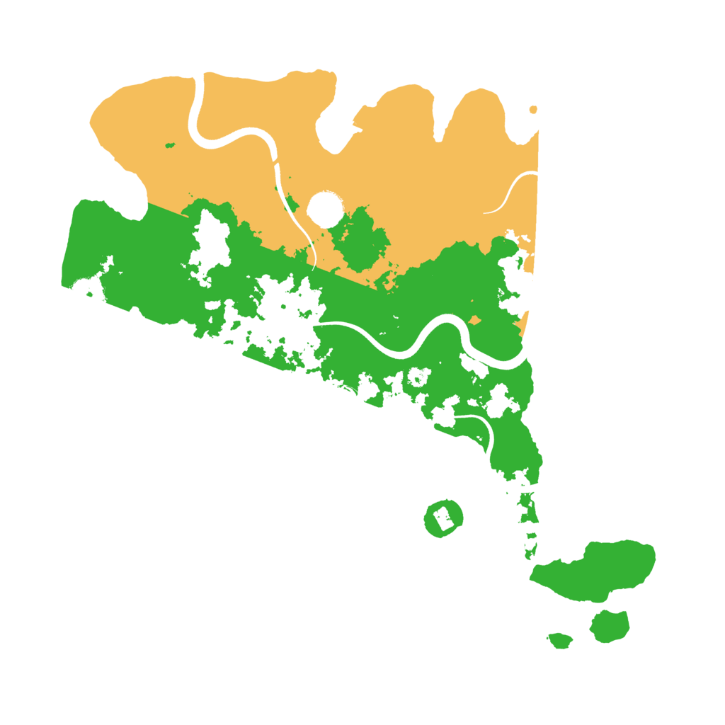 Biome Rust Map: Procedural Map, Size: 3600, Seed: 48456885