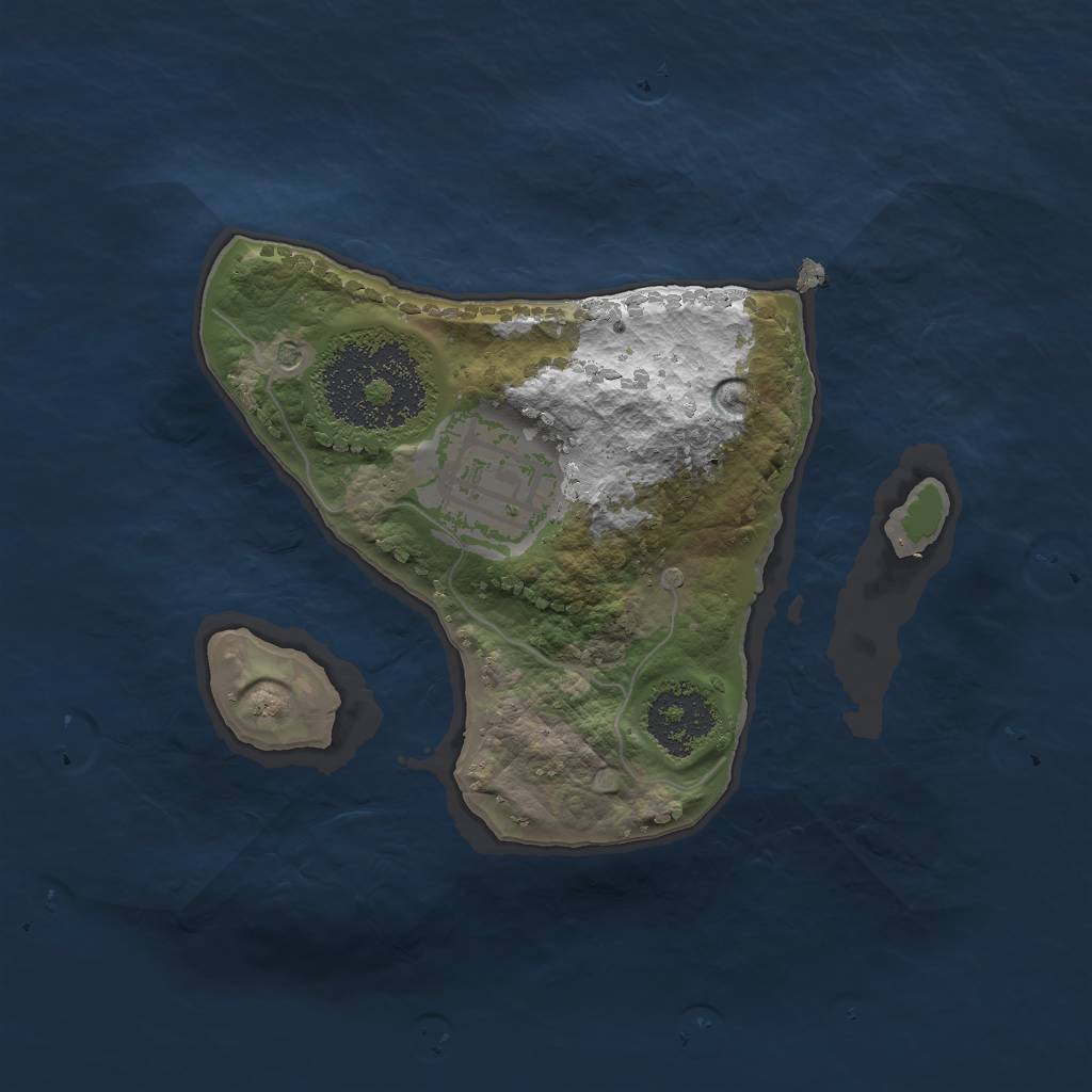 Rust Map: Procedural Map, Size: 1700, Seed: 9845124, 3 Monuments