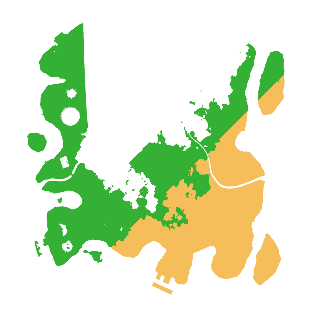 Biome Rust Map: Procedural Map, Size: 3000, Seed: 2135733733