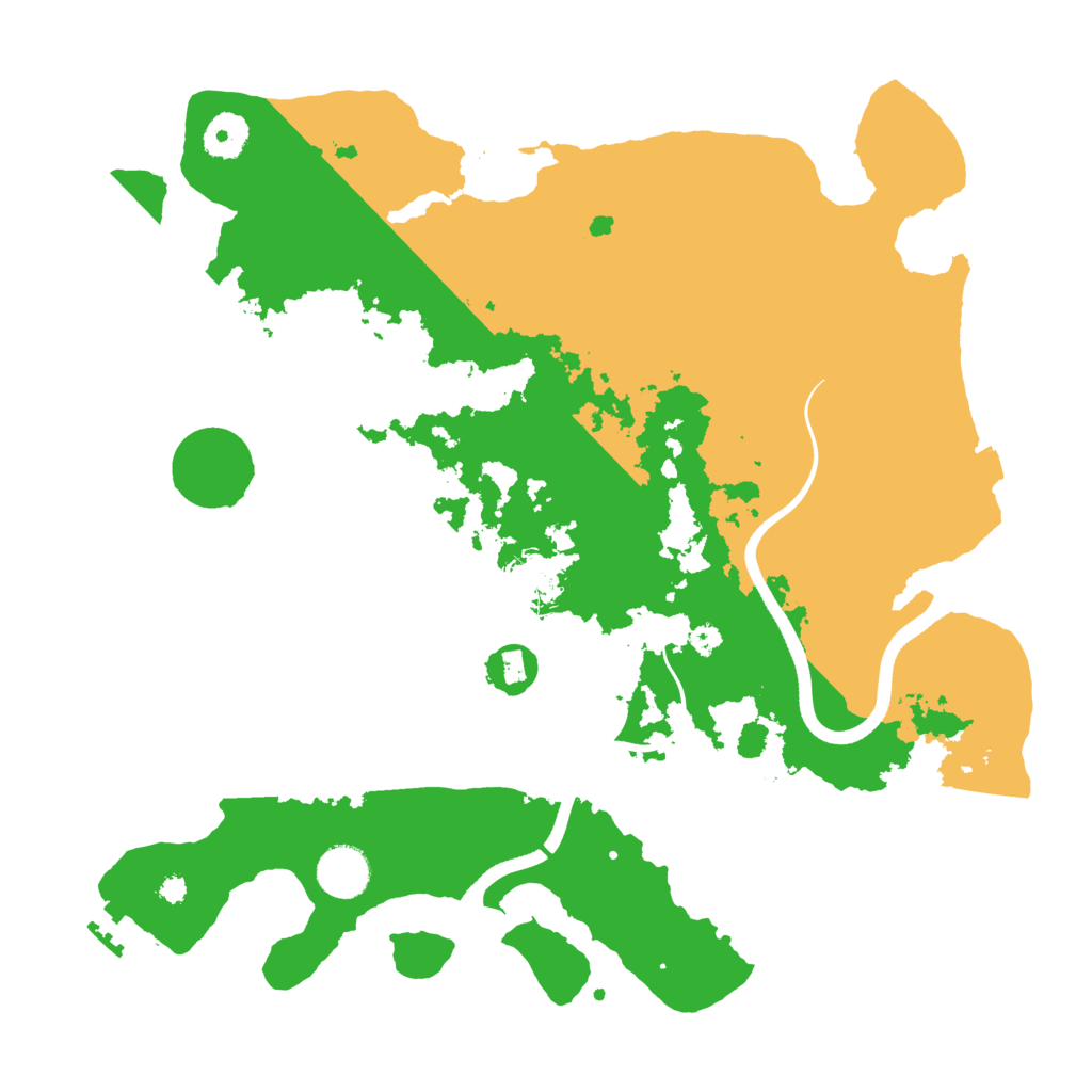 Biome Rust Map: Procedural Map, Size: 3650, Seed: 1166958068