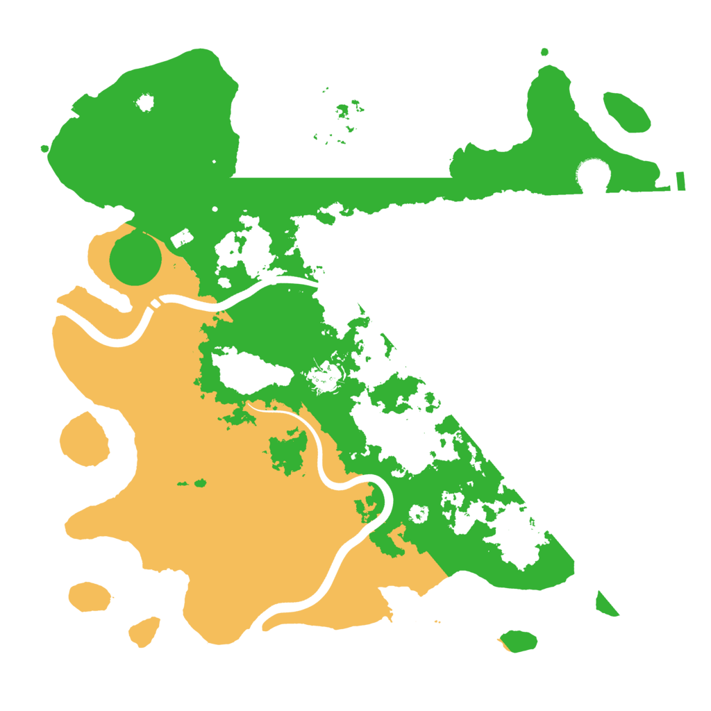 Biome Rust Map: Procedural Map, Size: 3700, Seed: 950755237