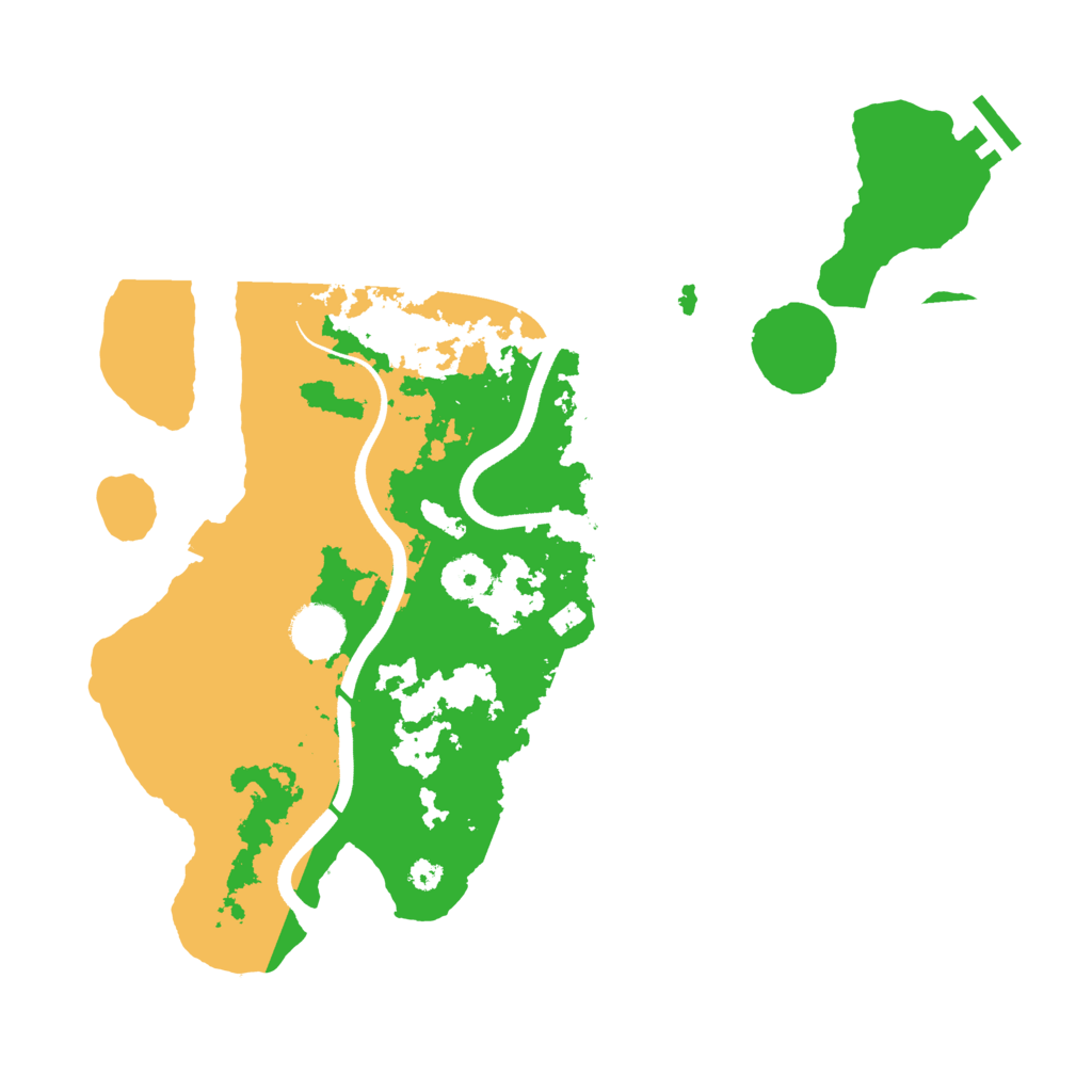 Biome Rust Map: Procedural Map, Size: 3500, Seed: 3523451