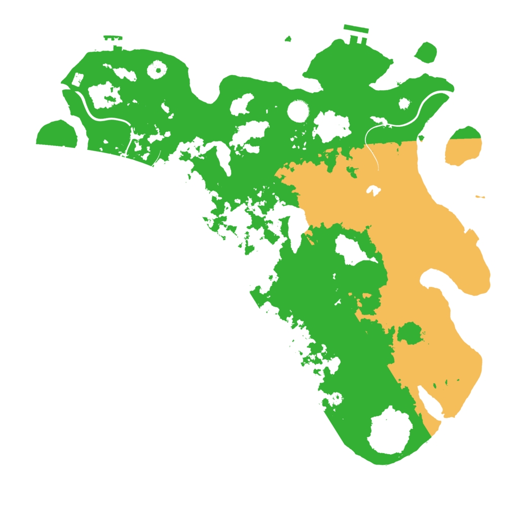 Biome Rust Map: Procedural Map, Size: 4200, Seed: 146537641